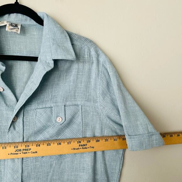 Kennington coastal lightweight breathable blue Button Shirt Men's XL - Picture 4 of 9